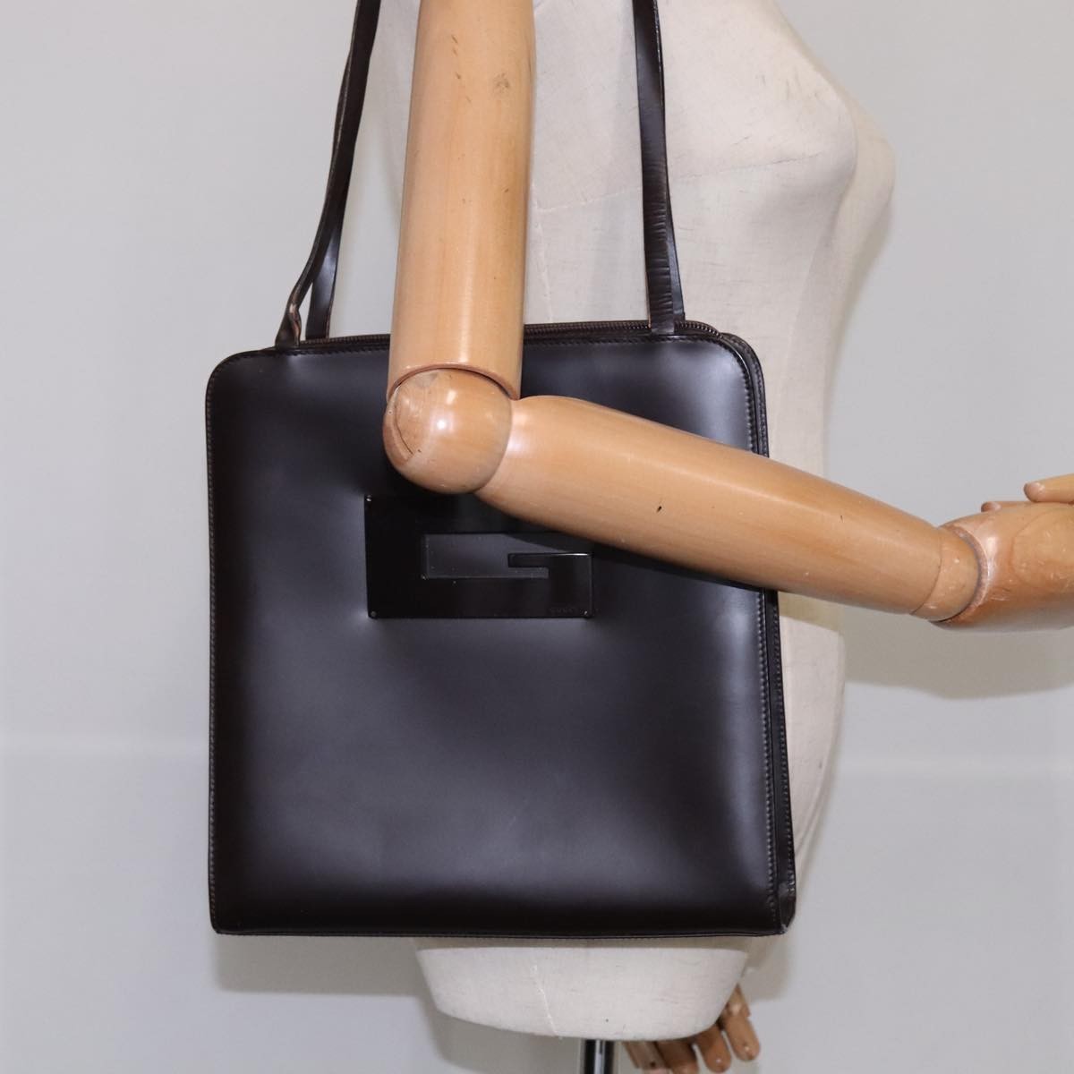 Gucci GUCCI Shoulder Bag Patent leather Brown 002 1007 3444 Authentic ep7129