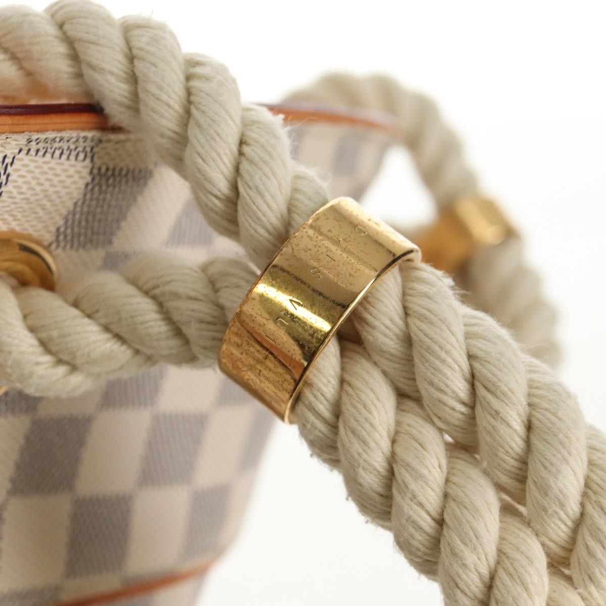 Louis Vuitton LOUIS VUITTON Damier Azur Pombronn PM Shoulder Bag N48057 LV Authentic 140201V