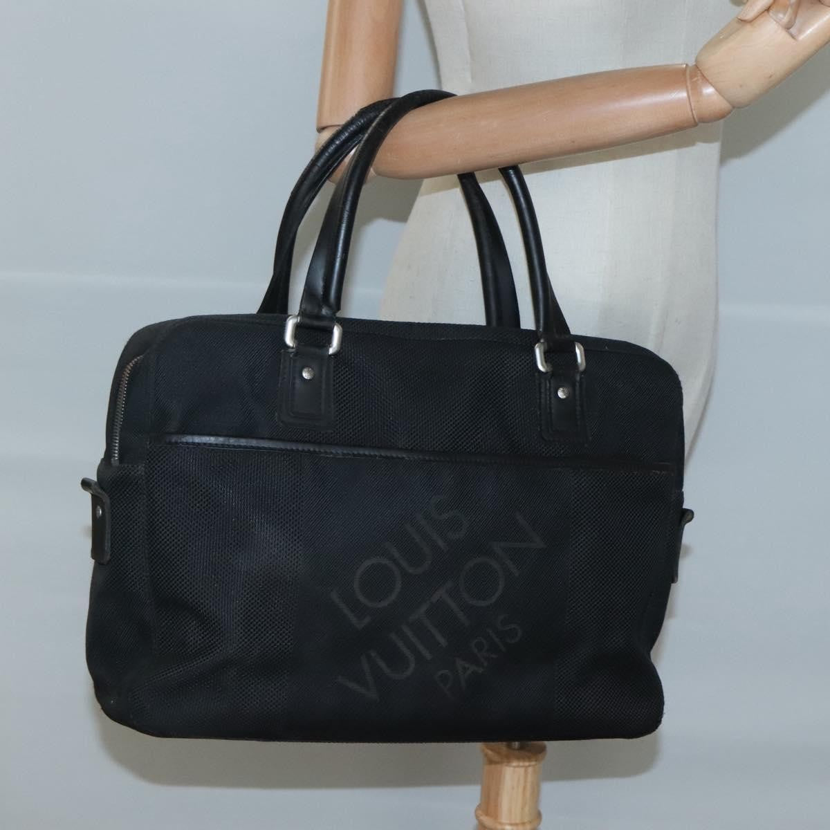Louis Vuitton LOUIS VUITTON Damier Geant Yak Business Bag 2way Black Noir M93082 Authentic bs25028