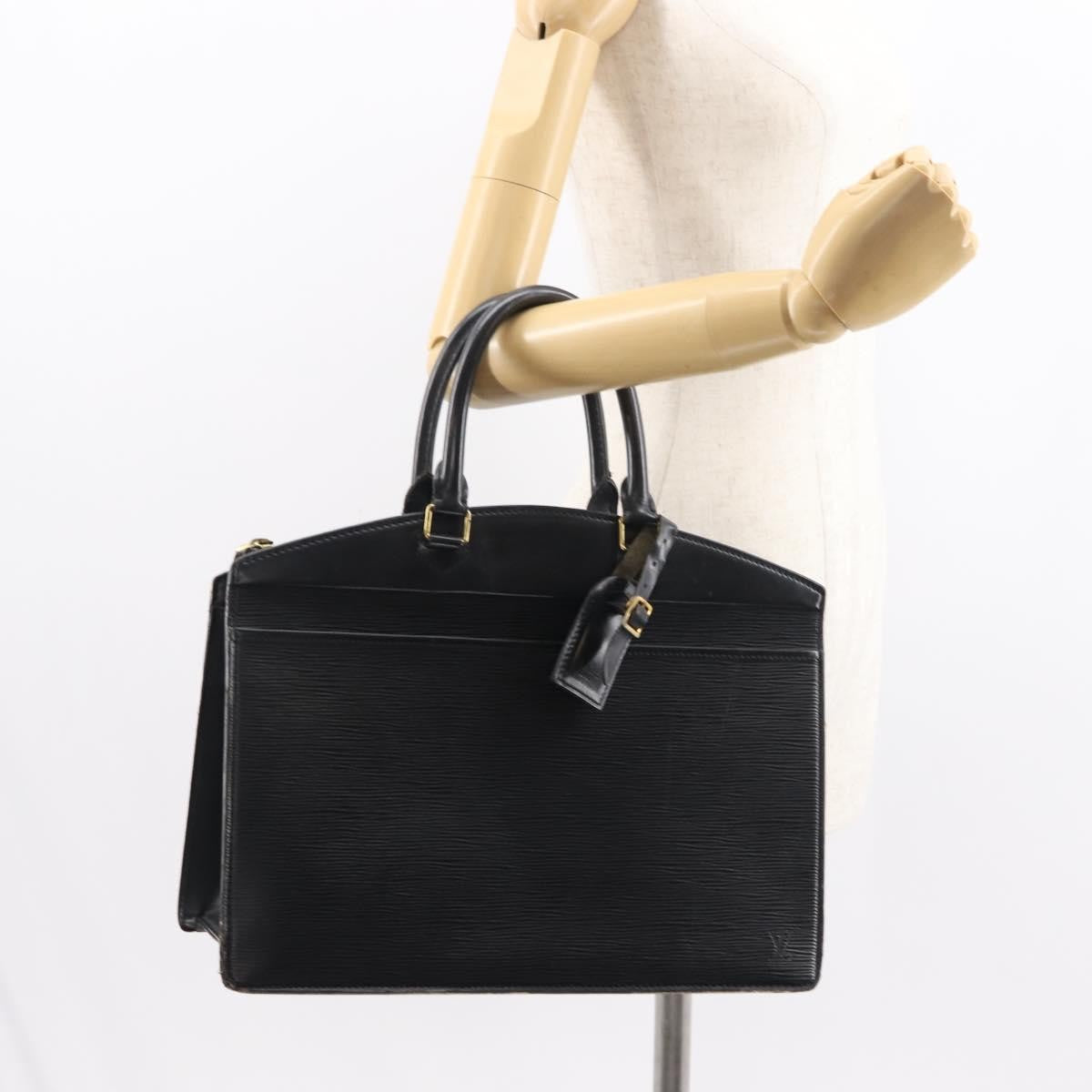 Louis Vuitton LOUIS VUITTON Epi Riviera Hand Bag Noir Black M48182 LV Authentic 148760