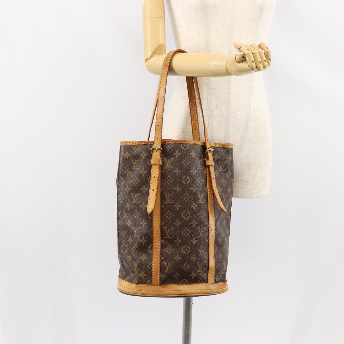 Louis Vuitton LOUIS VUITTON Monogram Bucket GM Shoulder Bag M42236 LV Authentic gh1032