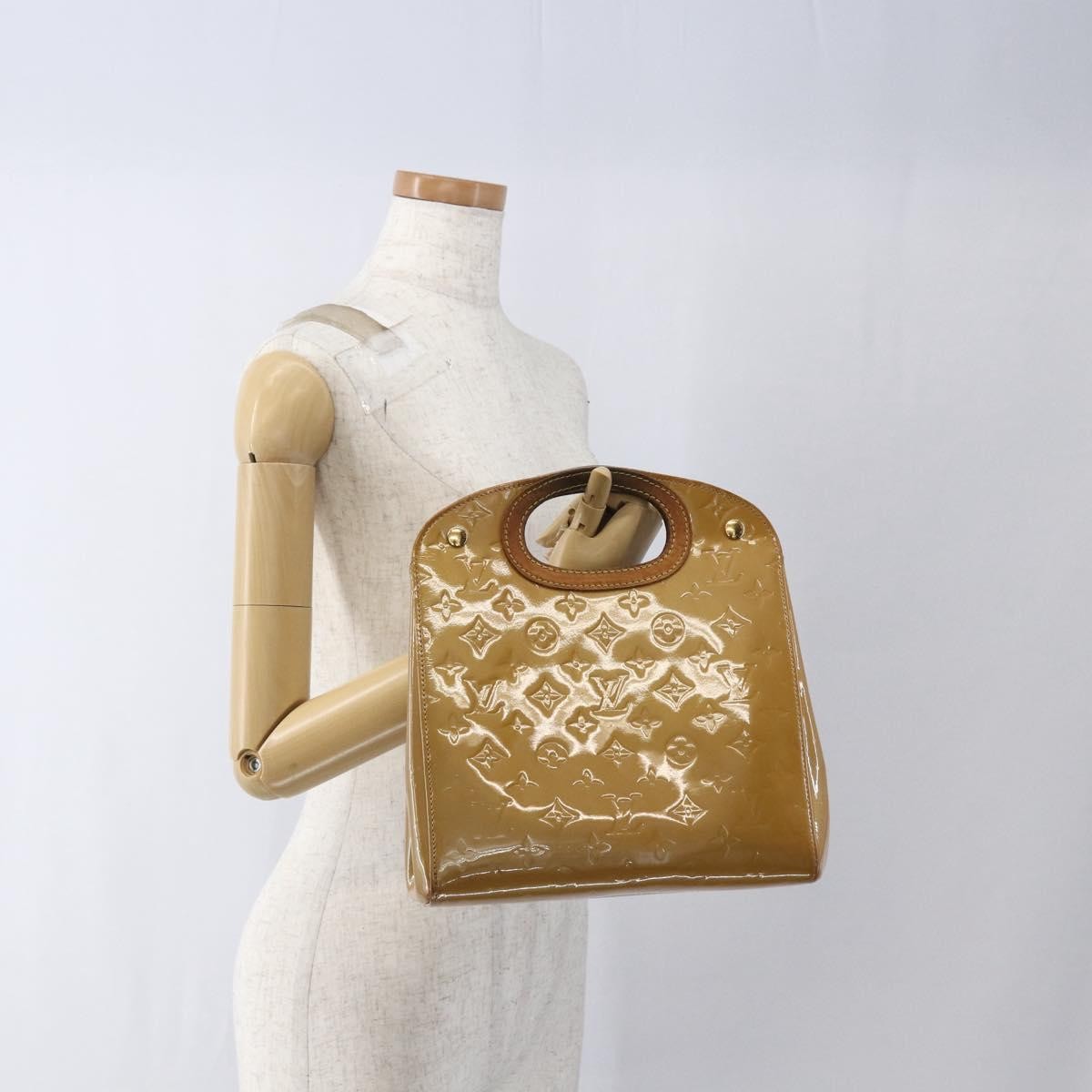 Louis Vuitton LOUIS VUITTON Monogram Vernis Maple Drive Bag Noisette M91376 LV Authentic 169608