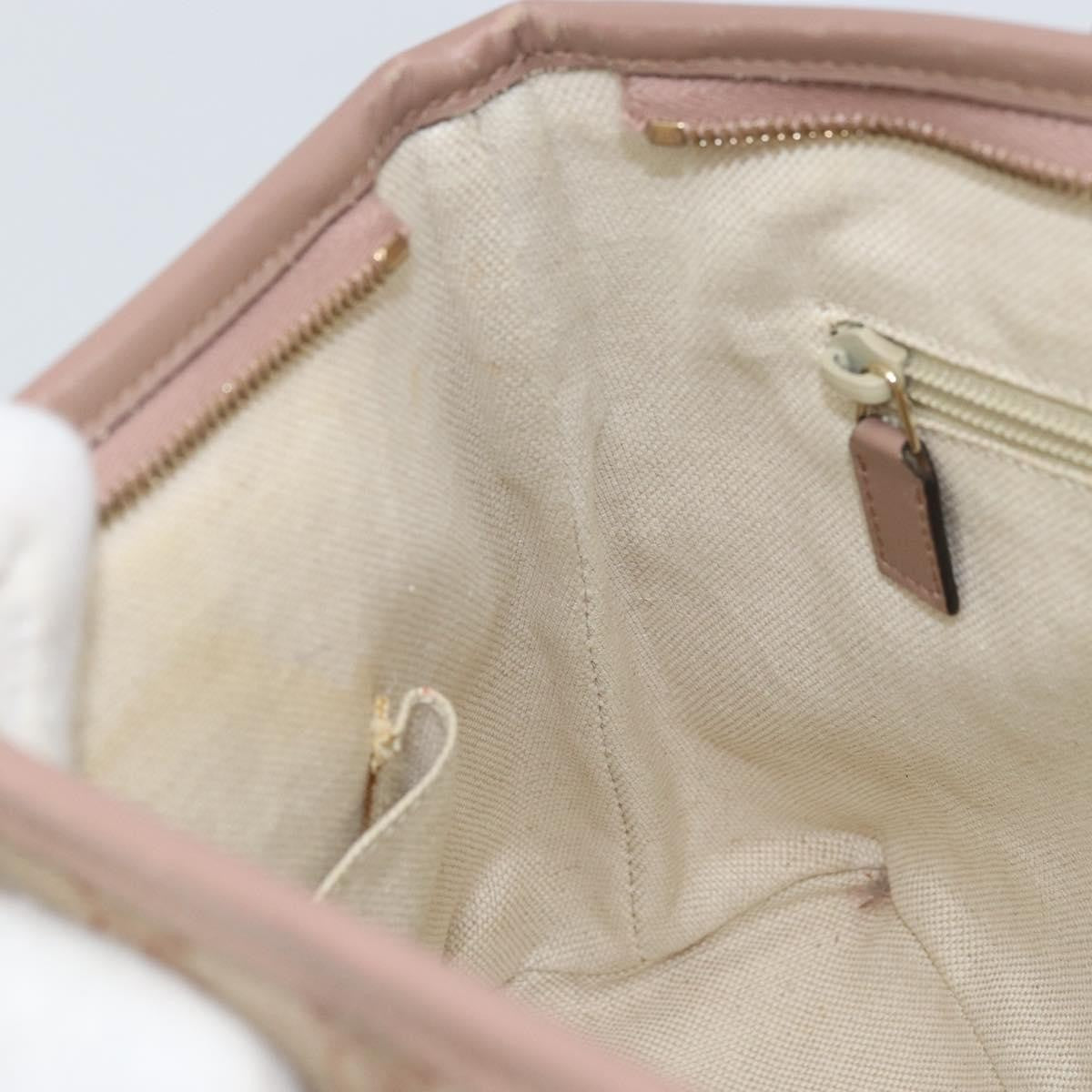 Gucci GUCCI GG Supreme Tote Bag PVC Beige Gold 353440 Authentic YKZ112