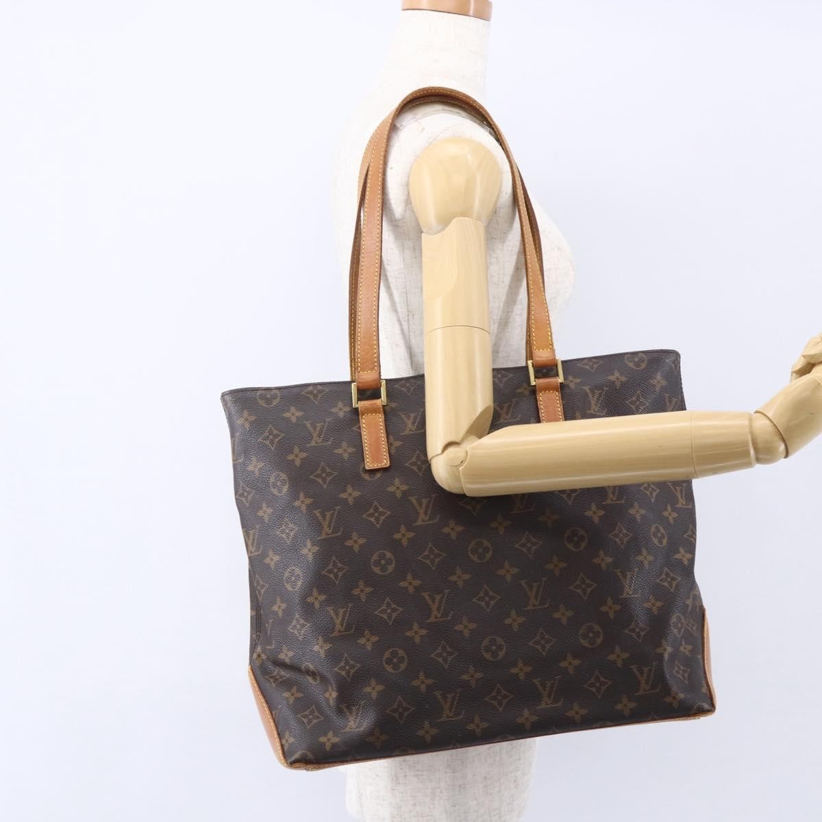 Louis Vuitton LOUIS VUITTON Monogram Cabas Mezzo Tote Bag M51151 LV Authentic ep12039