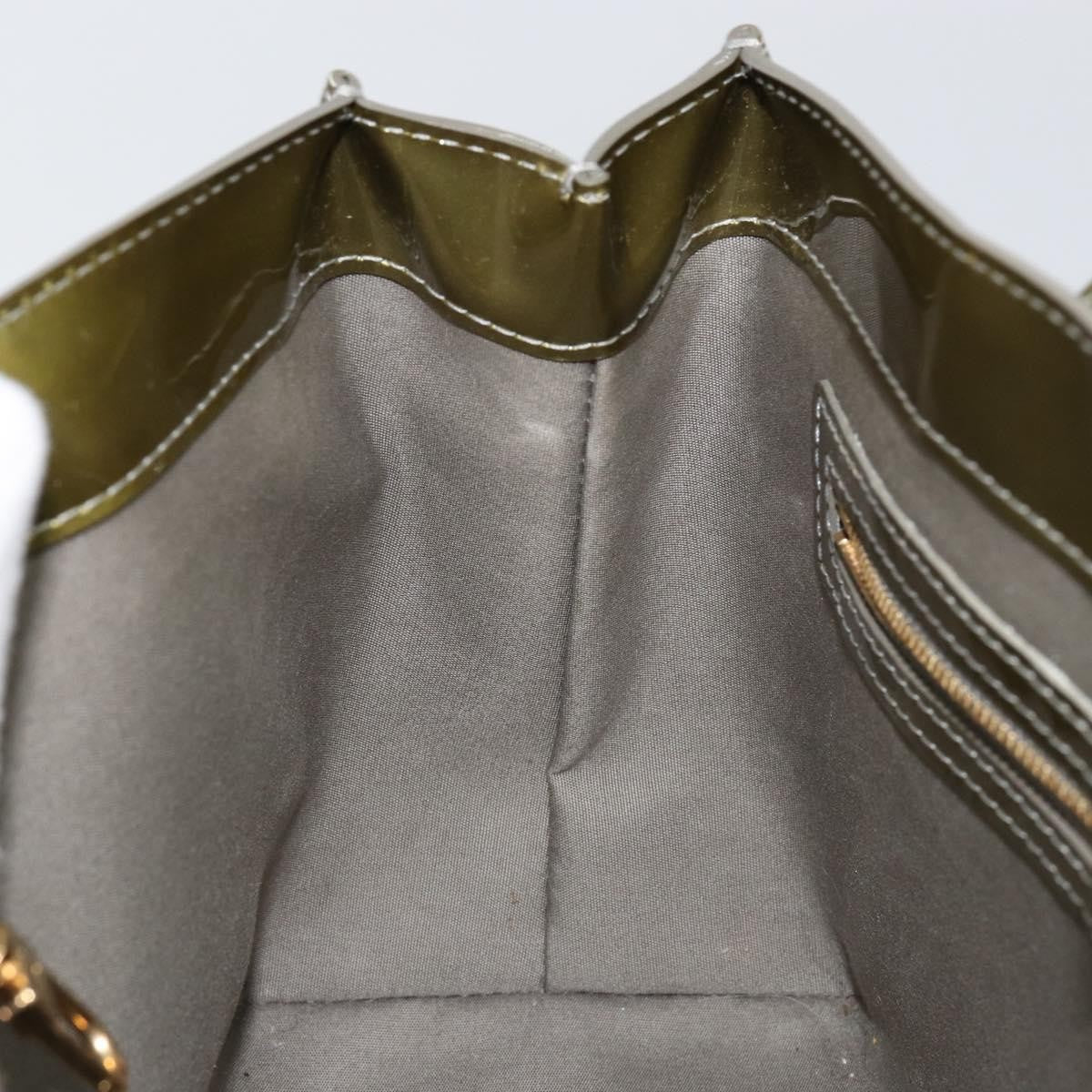Louis Vuitton LOUIS VUITTON Monogram Vernis Wilshire PM Bag Gris Art Deco M91627 Authentic 146474