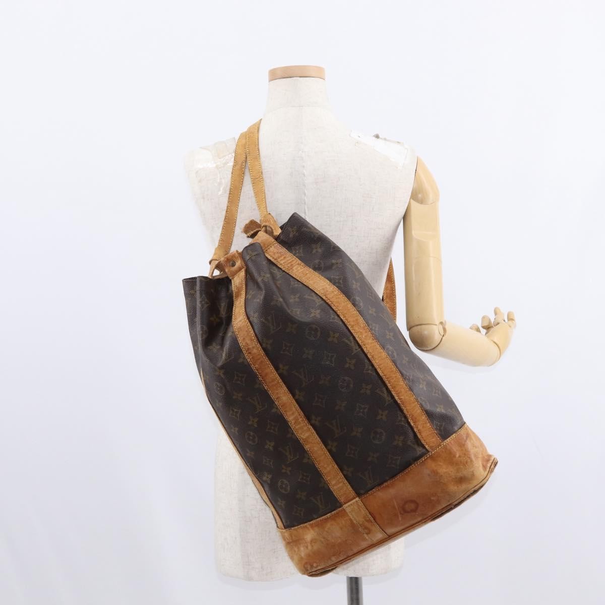 Louis Vuitton LOUIS VUITTON Monogram Randonnee GM Shoulder Bag M42244 LV Authentic 149418