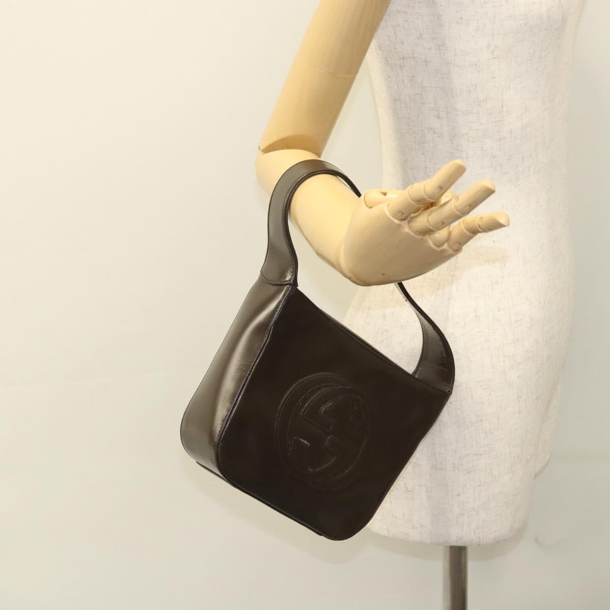 Gucci GUCCI Shoulder Bag Patent leather Brown 007 2023 0249 Authentic 117516