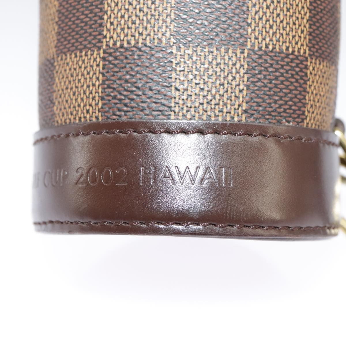 Louis Vuitton LOUIS VUITTON Damier Ebene GOLF CUP 2002 HAWAII Golf Ball Case M99119 Authentic 9... Bag