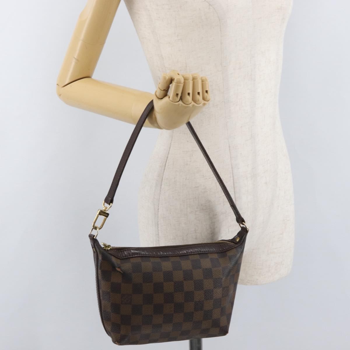 Louis Vuitton LOUIS VUITTON Damier Ebene Illovo PM Shoulder Bag N51996 LV Authentic BA12761
