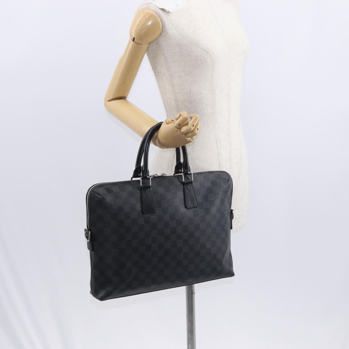 Louis Vuitton LOUIS VUITTON Damier Graphite Porte Documents Jules Bag 2way N48224 Authentic ka1086