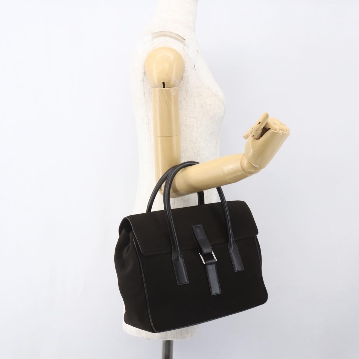 Gucci GUCCI Hand Bag Suede Brown Silver 000 0844 Authentic 166700