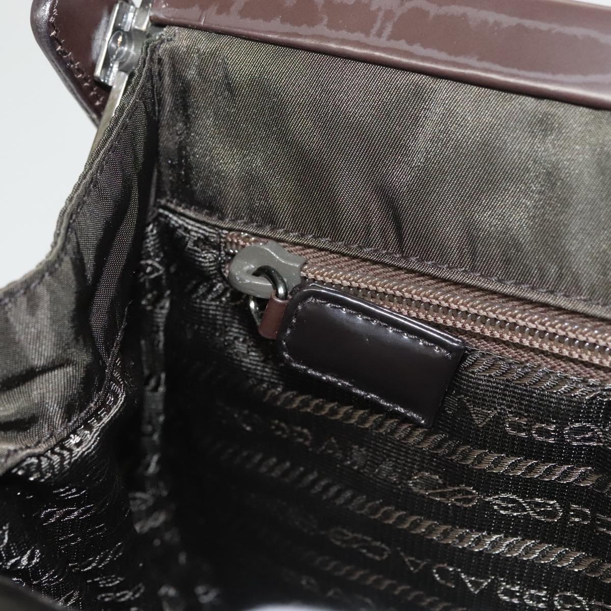 Prada PRADA Shoulder Bag Nylon Khaki Silver Authentic 123373