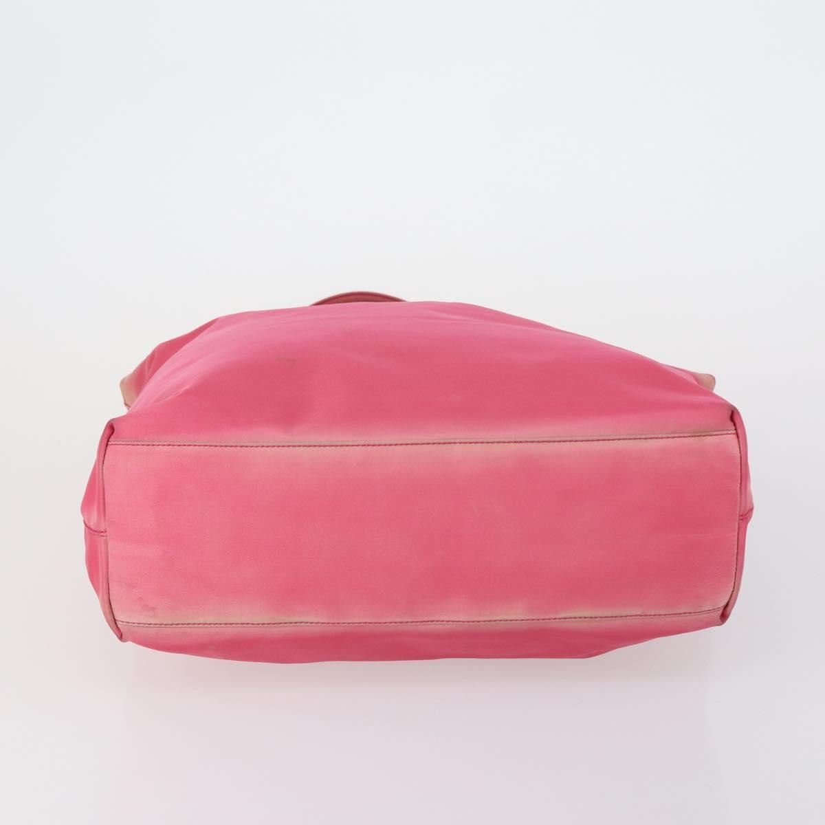 Prada PRADA Hand Bag Nylon 5 Set Black White pink Authentic 153249
