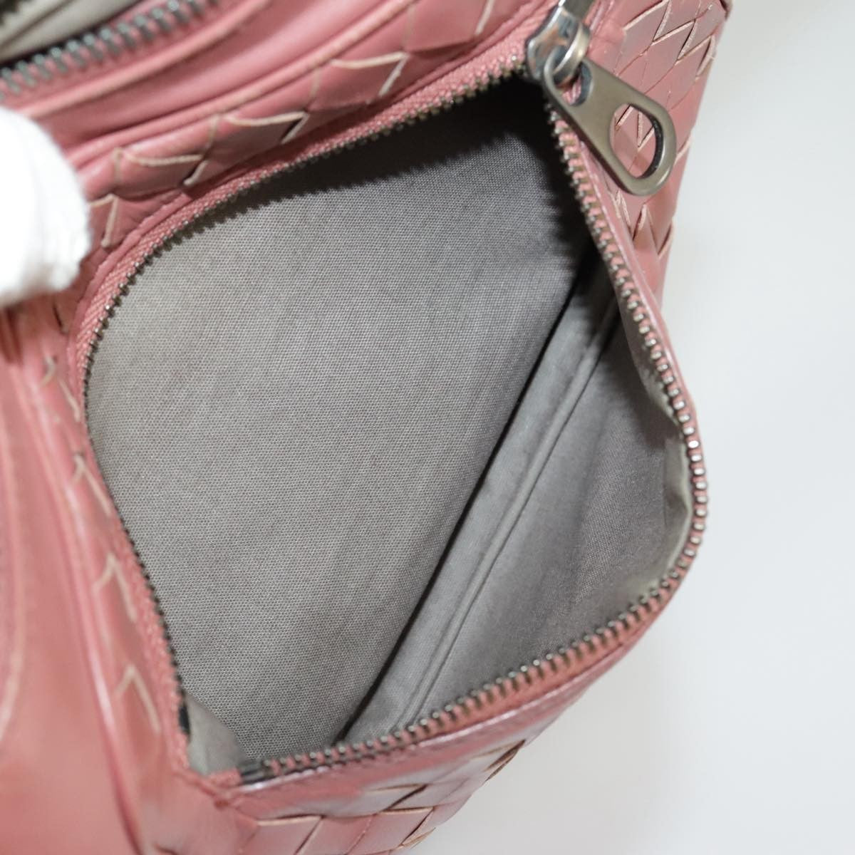 BOTTEGAVENETA BOTTEGAVENETA BOTTEGA VENETA Waist bag Leather Pink Authentic am7105