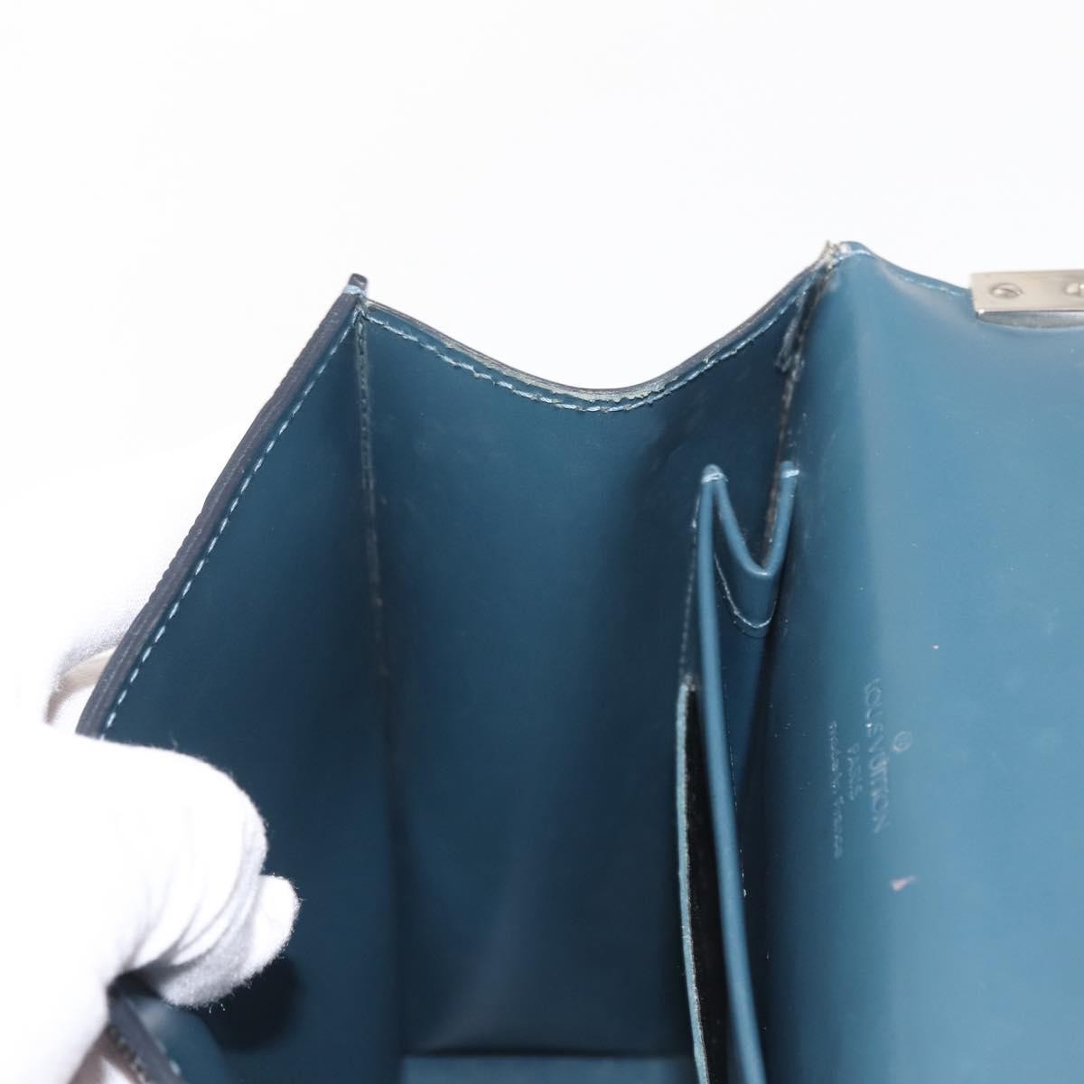 Louis Vuitton LOUIS VUITTON Damier Vernis Club Bag Green Petrol Blue M92128 LV Authentic BA5815