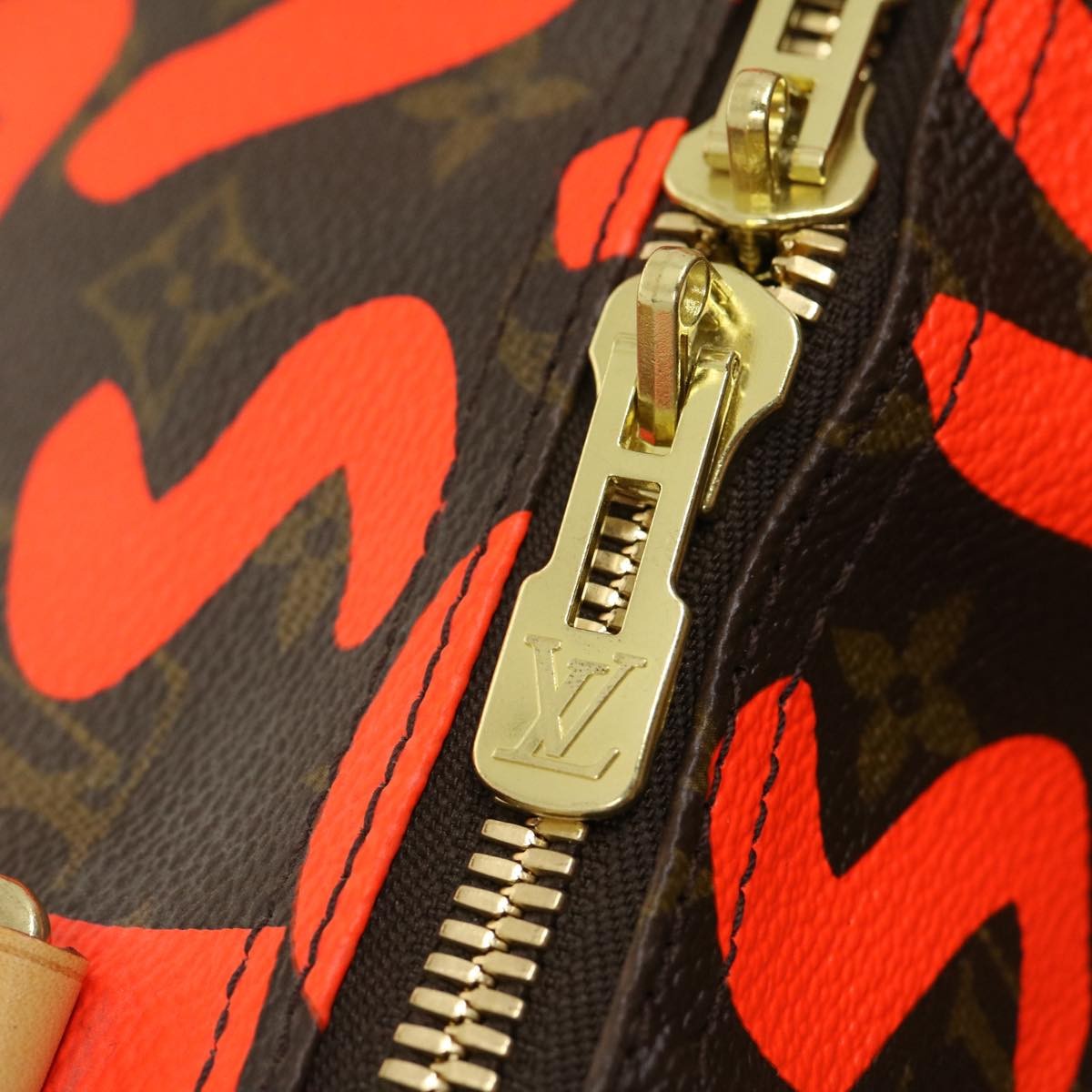 Louis Vuitton LOUIS VUITTON Monogram Graffiti Keepall 50 Boston Bag Orange M93699 Authentic 29908SV