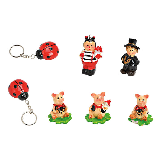 Kreative Gestaltung Tierfigur Glücksbringer - Poly