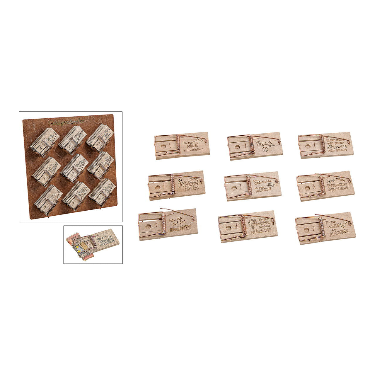 Dekorationsobjekt Holzdisplay, aus Holz - Exklusiv