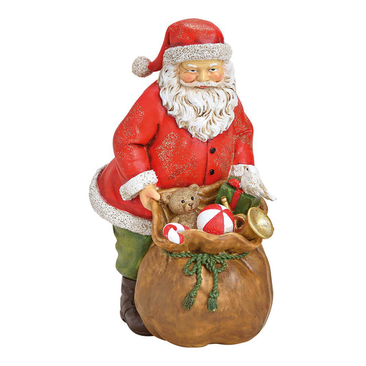 Weihnachtsdekoration Weihnachtsmann aus Poly - Rot - Limitiert