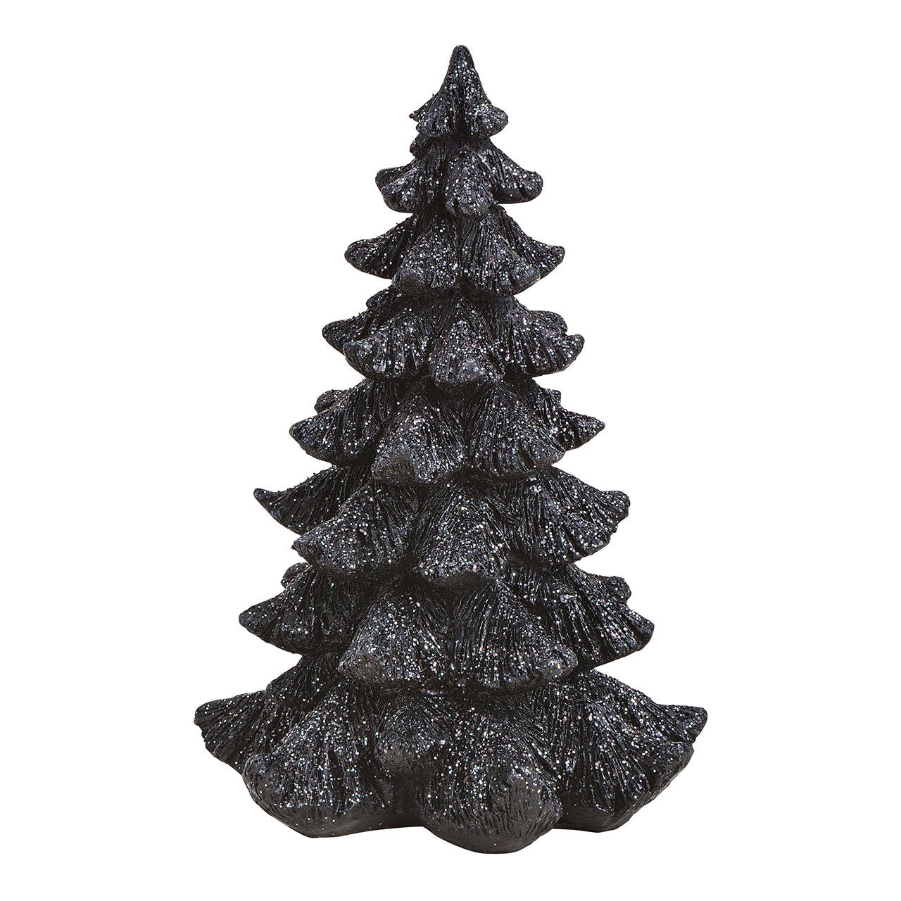 Moderne Interpretation Dekorationsobjekt Tannenbaum - Poly Schwarz