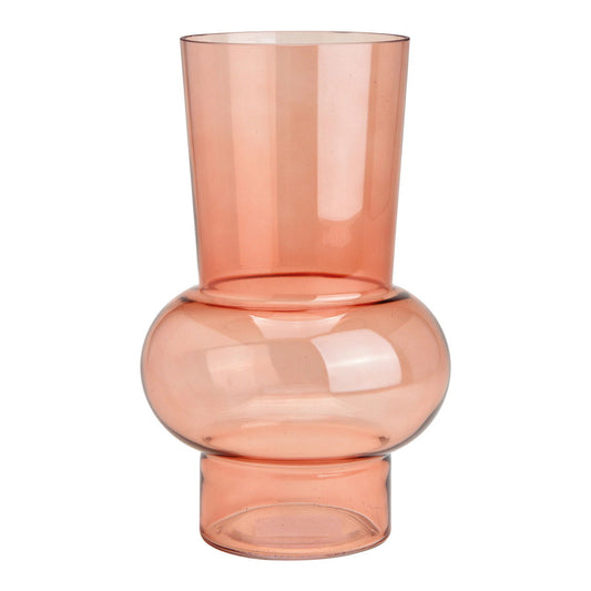 Vase Glas Rosa - Glas - Deko