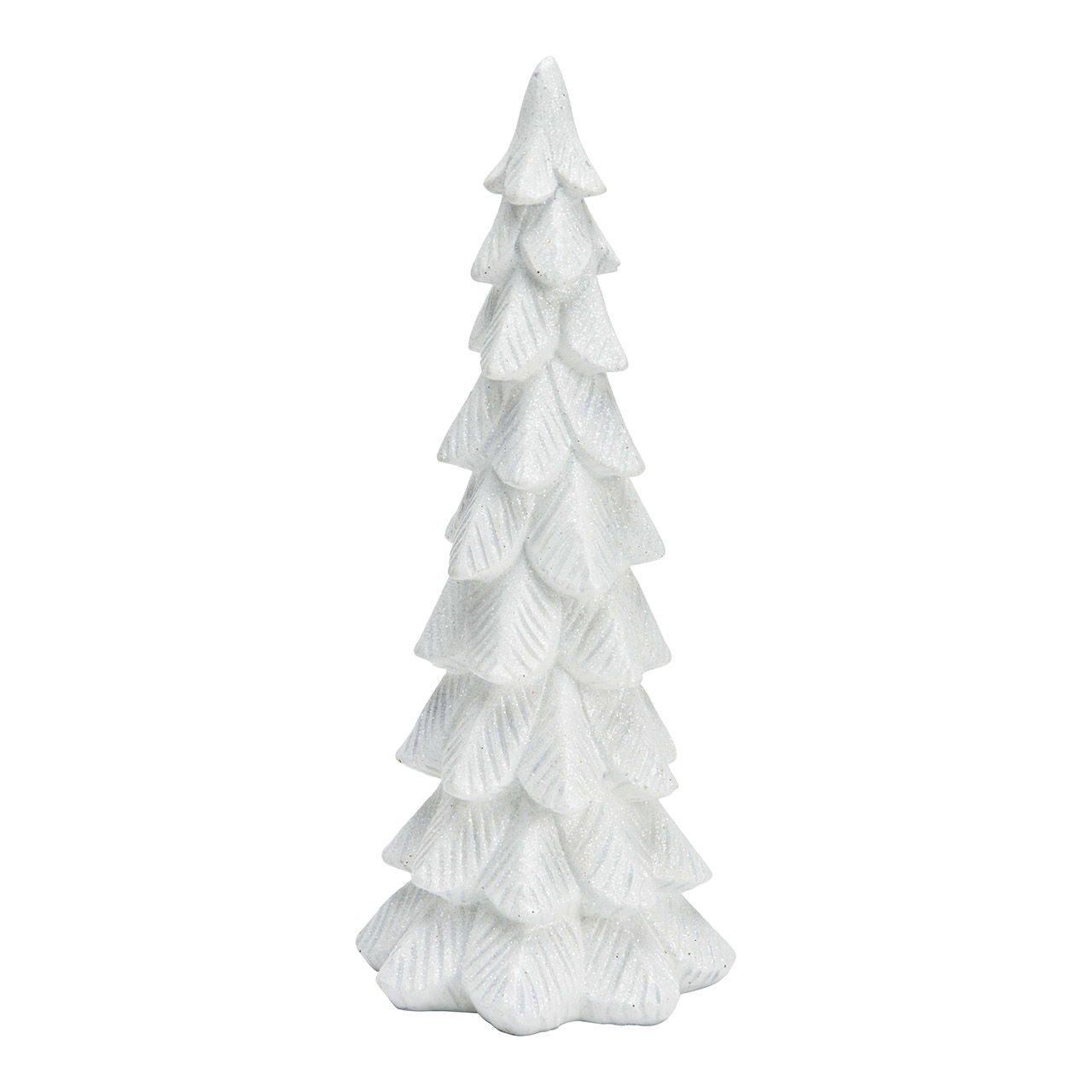 Hochwertige Dekorationsobjekt Tannenbaum - Poly in Weiß - Einzigartiges Design