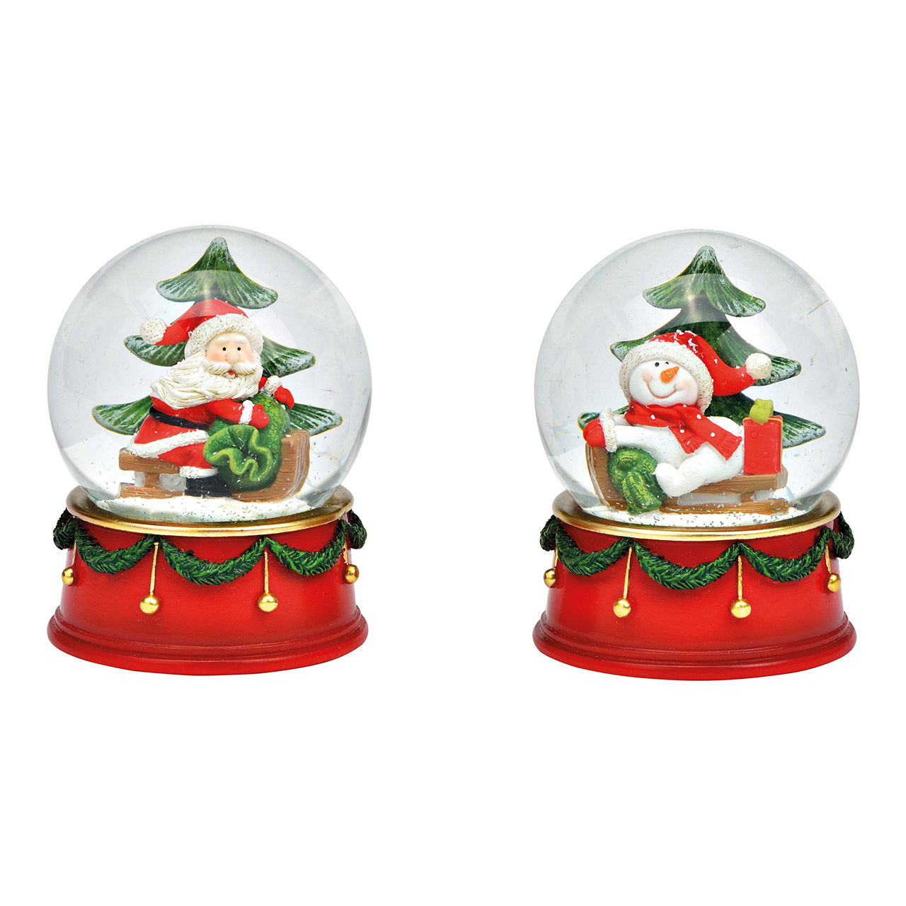 Elegante Dekorationsobjekt Schneekugel aus Glas in - Einzigartiges Design - Handarbeit