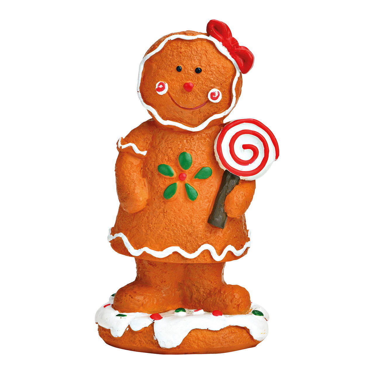 Designer Figur Mädchen - Poly Braun - Zeitloses Design