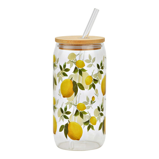 Zeitloses Design Dekoobjekt Trinkglas - Glas Gelb