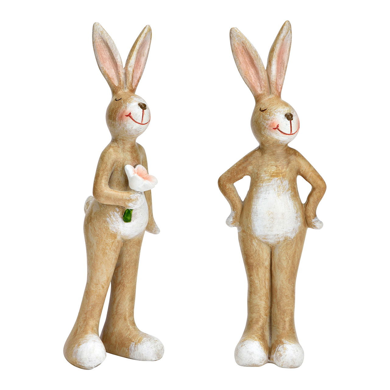 Exklusive Figur Hase aus Poly - Beige - Aufwändige Verarbeitung