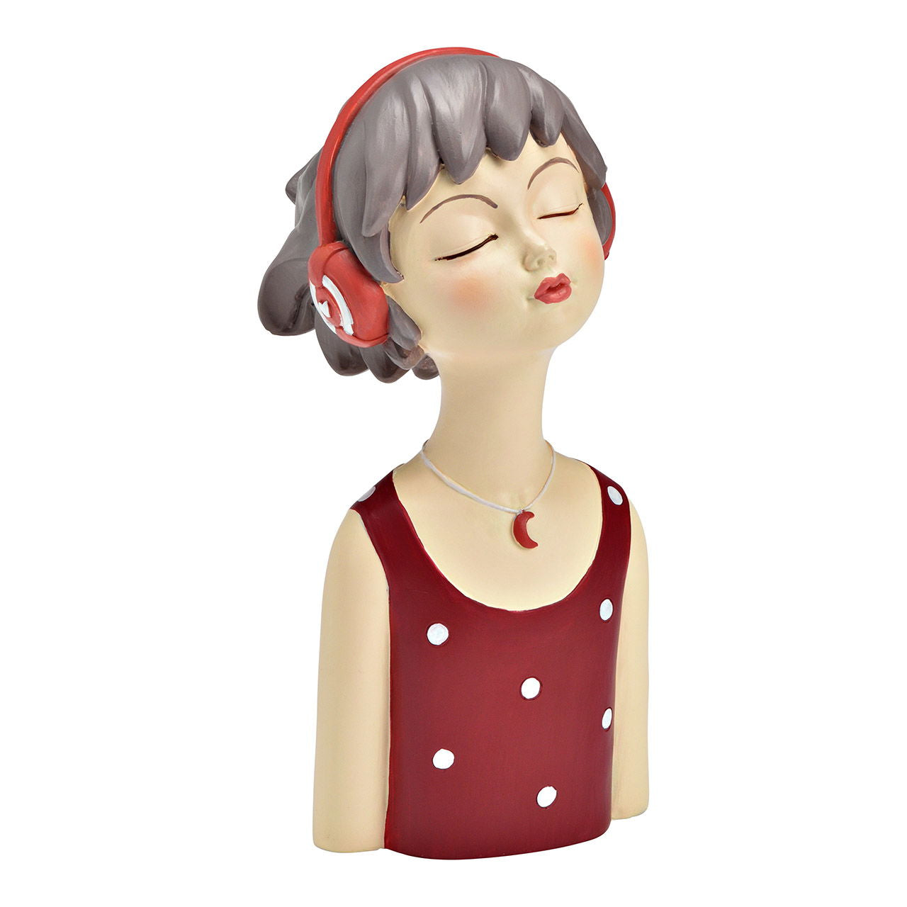 Elegante Figur Frau aus Poly in Rot - Kreative Gestaltung - Handarbeit