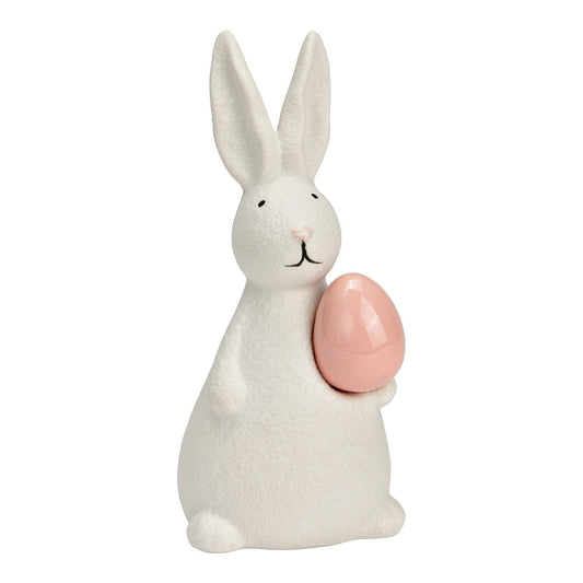 Stilvolle Dekoration Figur Hase - Keramik Weiß