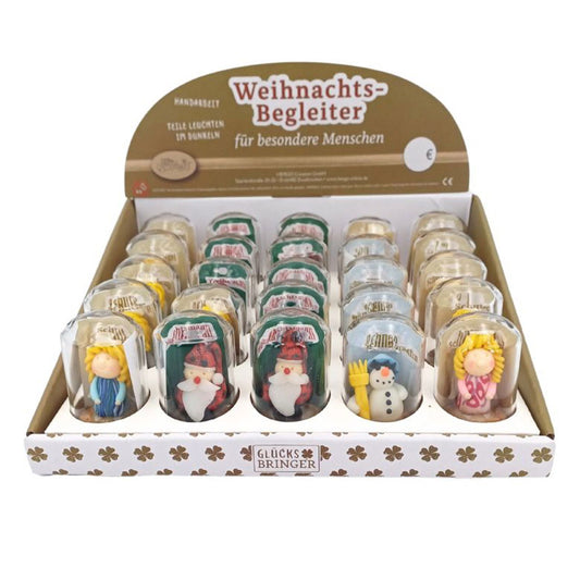 Elegante Weihnachtsdekoration Glücksbringer aus Glas in - Edle Ausführung - Handarbeit