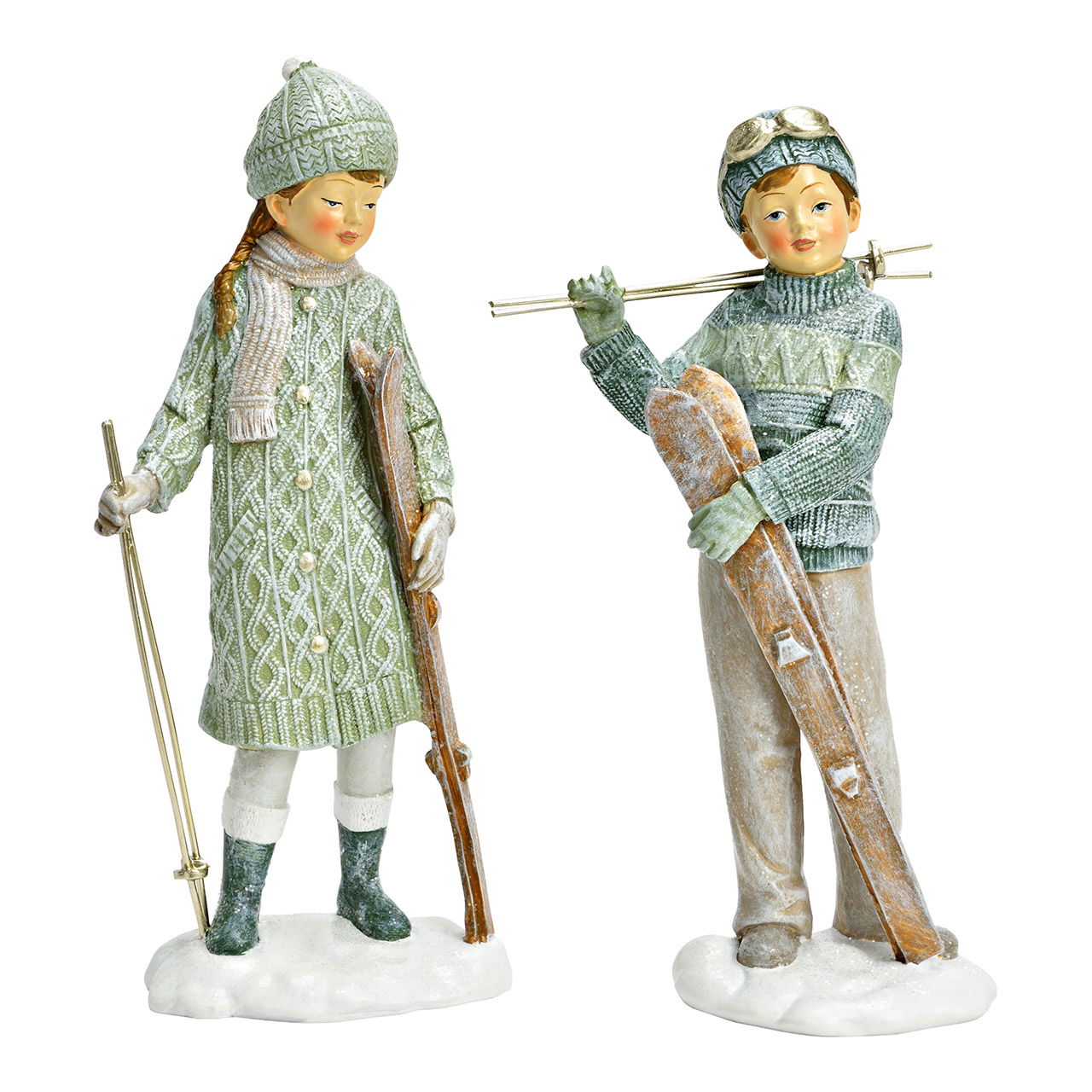 Figur Kind aus Poly - Grün - Premium