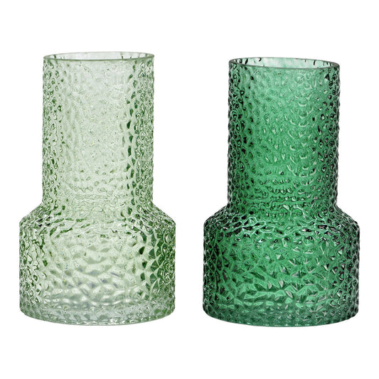 Zeitloses Design Vase Glas, - Glas Grün
