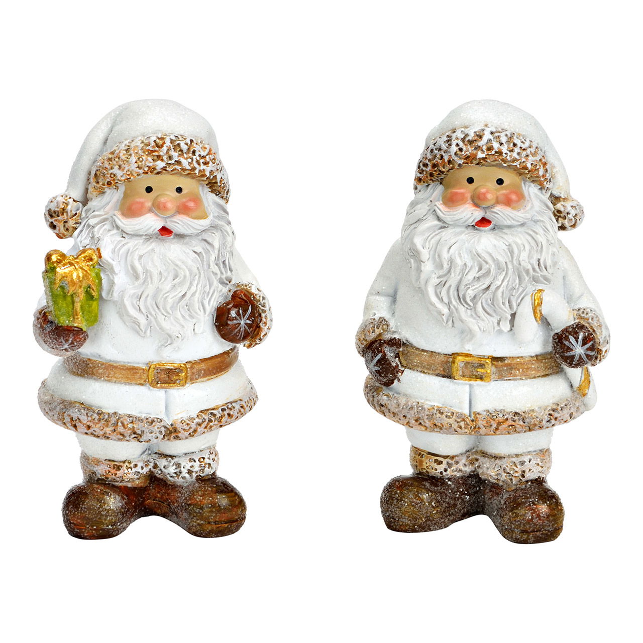 Kreative Gestaltung Dekorationsobjekt Nikolaus - Poly Weiß
