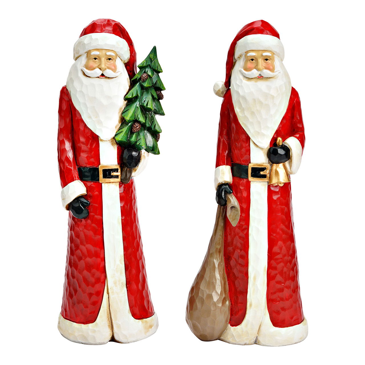 Hochwertige Dekorationsobjekt Nikolaus - Poly in Rot - Edle Ausführung