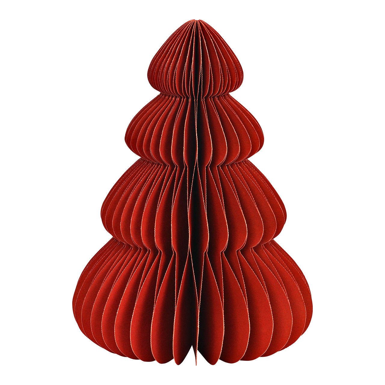 Exklusive Dekorationsobjekt Tannenbaum aus hochwertigem Material - Rot - Detailgetreu