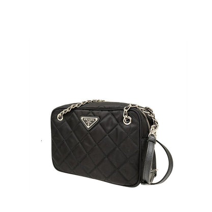 Prada Schwarze Nylon Crossbody-Tasche für Damen – Elegante Designer-Handtasche