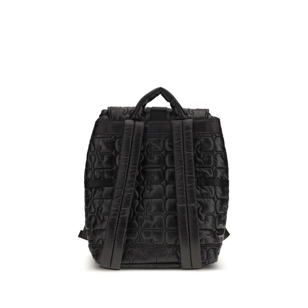 Ganni Schwarzer Polyamid-Rucksack