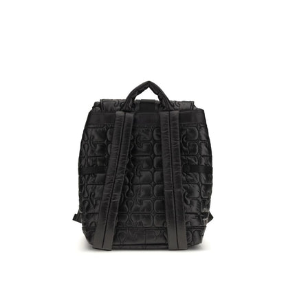 Ganni Schwarzer Polyamid-Rucksack