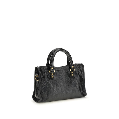 Balenciaga Le City Small Bag - Elegante Schultertasche aus schwarzem Lammleder
