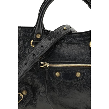 Balenciaga Le City Small Bag - Elegante Schultertasche aus schwarzem Lammleder