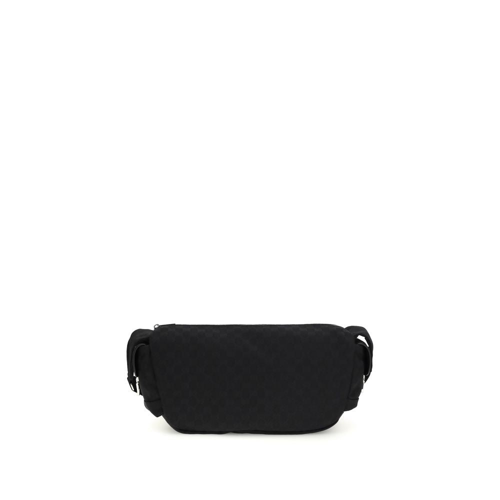 Gucci GG Fabric Schultertasche – Elegante, schwarze Designer-Handtasche