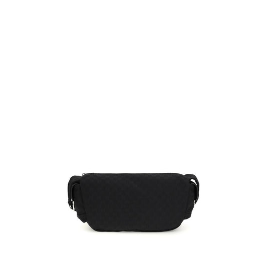Gucci GG Fabric Schultertasche – Elegante, schwarze Designer-Handtasche