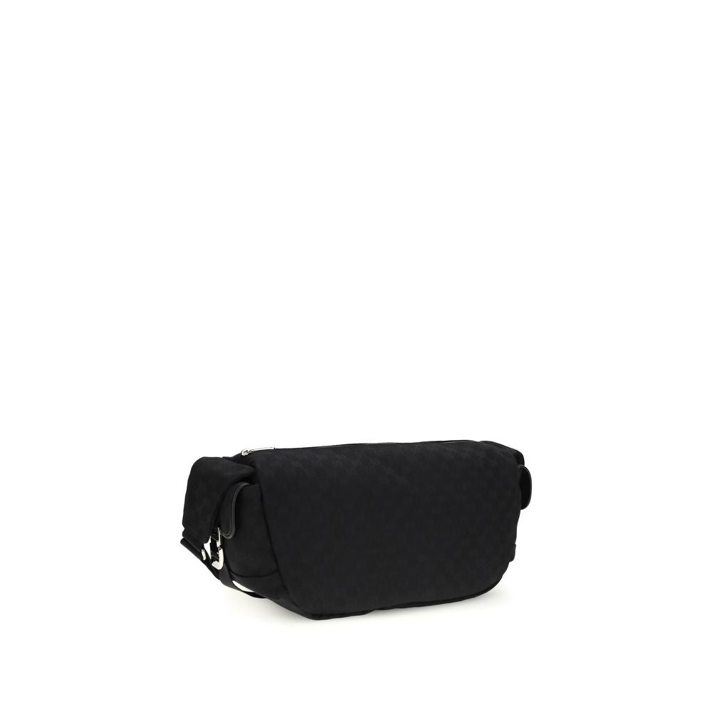 Gucci GG Fabric Schultertasche – Elegante, schwarze Designer-Handtasche