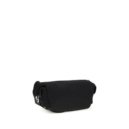 Gucci GG Fabric Schultertasche – Elegante, schwarze Designer-Handtasche