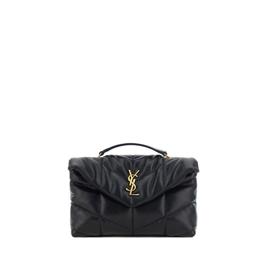 Saint Laurent Schwarze Lammleder Schultertasche Ovis Aries - Luxuriöse Eleganz
