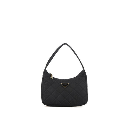 Prada Schwarze Schultertasche aus Nylon – Elegante Damenhandtasche
