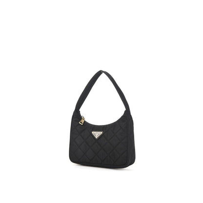 Prada Schwarze Schultertasche aus Nylon – Elegante Damenhandtasche